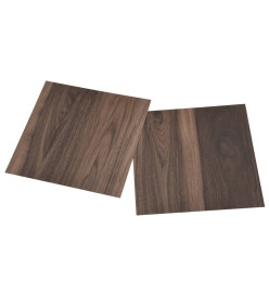 Planches de plancher autoadhésives 20 pcs PVC 1,86 m² Marron