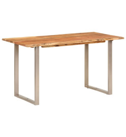 Table à dîner 140x70x76 cm Bois d'acacia solide