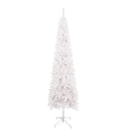 Sapin de Noël étroit Blanc 240 cm