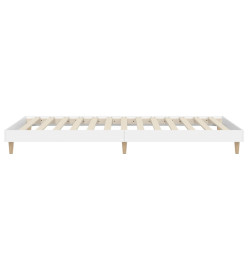 Cadre de lit blanc 100x200 cm bois d'ingénierie