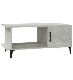 Table basse Gris béton 90x50x40 cm Bois d'ingénierie