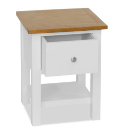 Table de chevet 36 x 30 x 47 cm Bois de chêne massif
