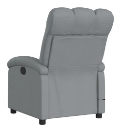 Fauteuil de massage inclinable Gris clair Tissu