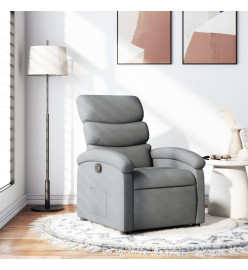 Fauteuil inclinable Gris clair Tissu