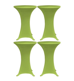 Housses de table extensible 4 pcs 80 cm Vert