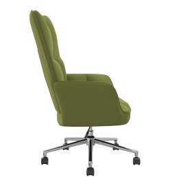 Chaise de relaxation Vert clair Velours