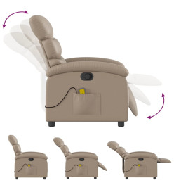 Fauteuil de massage inclinable Cappuccino Similicuir