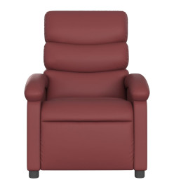 Fauteuil de massage inclinable Rouge bordeaux Similicuir