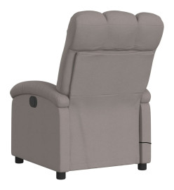 Fauteuil de massage inclinable Taupe Tissu