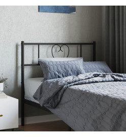 Tête de lit métal noir 80 cm