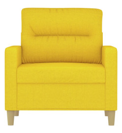 Fauteuil Jaune clair 60 cm Tissu