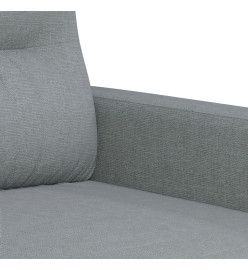 Ensemble de canapés 4 pcs coussins gris clair tissu