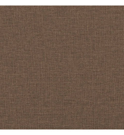 Canapé à 2 places Marron 120 cm Tissu