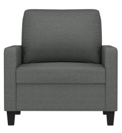 Fauteuil Gris foncé 60 cm Tissu