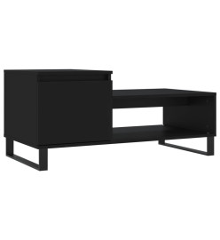 Table basse Noir 100x50x45 cm Bois d'ingénierie