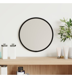 Miroir mural Noir Ø 20 cm Rond