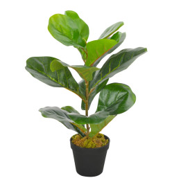 Plante artificielle avec pot Feuilles de figuier Vert 45 cm