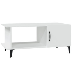 Table basse Blanc 90x50x40 cm Bois d'ingénierie