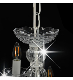 Lustre 2 couches Blanc 15 ampoules E14