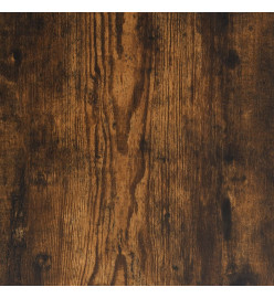 Cadre de lit chêne fumé 140x200 cm bois d'ingénierie