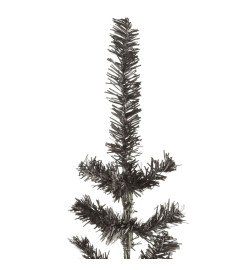 Sapin de Noël étroit Noir 210 cm