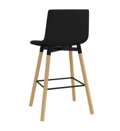 Tabouret de bar Noir Tissu