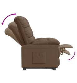 Fauteuil inclinable Marron Tissu