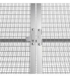 Cage pour lapin Anthracite 201,5x80,5x71 cm Acier galvanisé