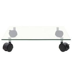 Supports roulants à plantes 4 pcs 35x35 cm Carré Verre trempé