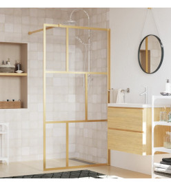 Paroi de douche avec verre ESG transparent doré 115x195 cm