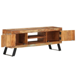 Meuble TV 112x30x45 cm bois massif de récupération