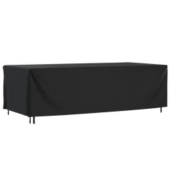 Housse de salon de jardin noir 300x140x90 cm imperméable 420D