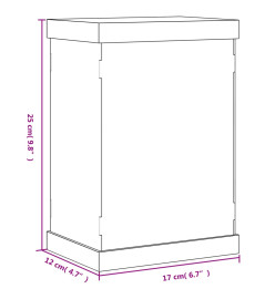 Boîte d'affichage transparente 17x12x25 cm acrylique