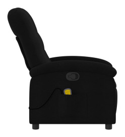 Fauteuil de massage inclinable Noir Tissu