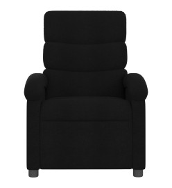 Fauteuil de massage inclinable Noir Tissu