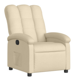 Fauteuil inclinable Crème Tissu