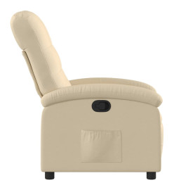 Fauteuil inclinable Crème Tissu