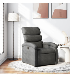 Fauteuil inclinable Gris foncé Tissu