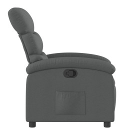 Fauteuil inclinable Gris foncé Tissu