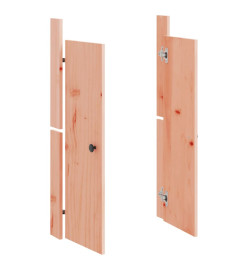 Portes de cuisine d'extérieur 2 pcs bois massif douglas