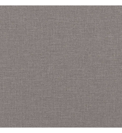 Canapé 2 places avec oreillers décoratifs taupe 140 cm tissu