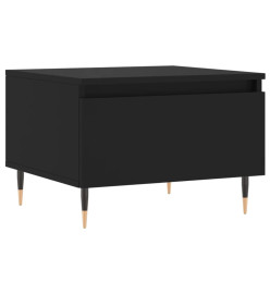 Table basse noir 50x46x35 cm bois d'ingénierie