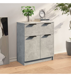 Buffet Gris béton 60x30x70 cm Bois d'ingénierie