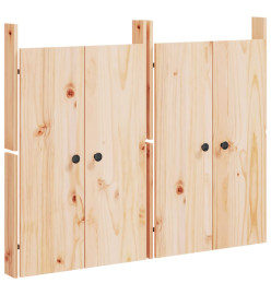 Portes de cuisine d'extérieur 2pcs 50x9x82cm bois de pin massif