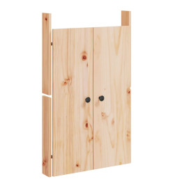 Portes de cuisine d'extérieur 2pcs 50x9x82cm bois de pin massif