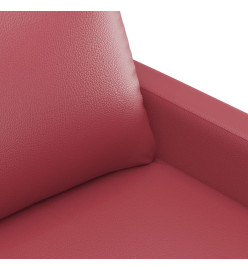 Fauteuil Rouge bordeaux 60 cm Similicuir