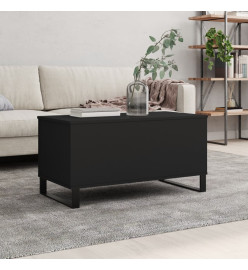 Table basse Noir 90x44,5x45 cm Bois d'ingénierie