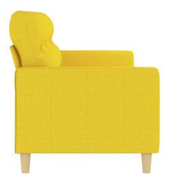 Canapé à 3 places Jaune clair 180 cm Tissu