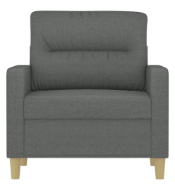 Fauteuil Gris foncé 60 cm Tissu