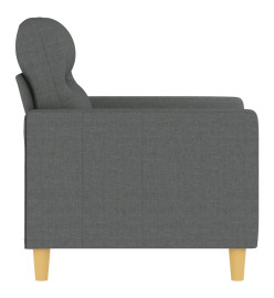 Fauteuil Gris foncé 60 cm Tissu